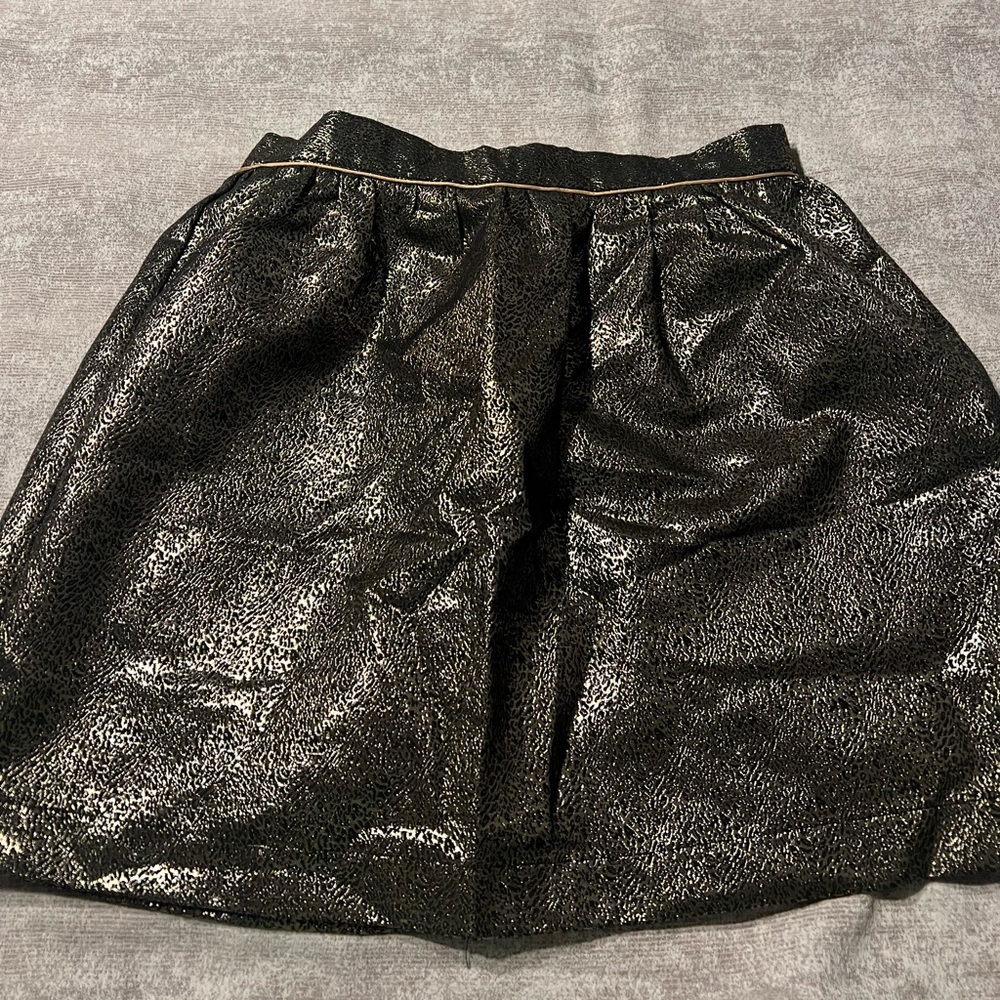 Size Medium Gold and Black Bubble Skirt